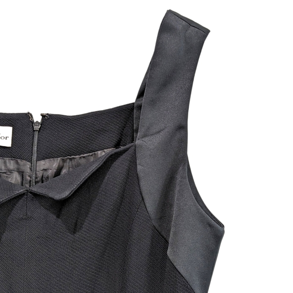 VINTAGE Christian Dior Black Mixed Dress 14 - Picture 5 of 5